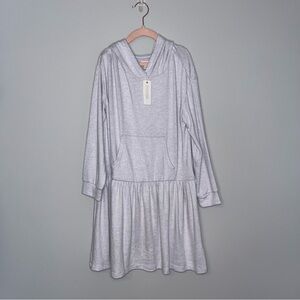 Gymboree Light Gray Hoodie Dress for Kids Youth M